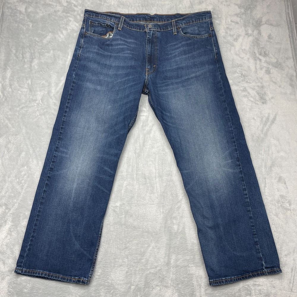 Levi's 569 Jeans Mens 40x32‎ (42x31) Blue Denim Red Tab Straight Leg Americana